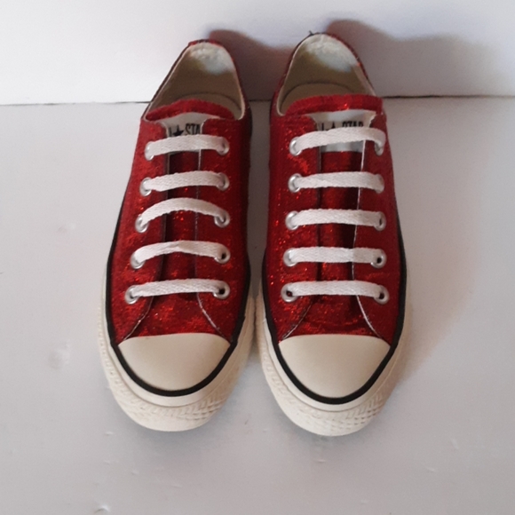 Converse Shoes - CONVERSE UNISEX 50% off  red sparkles
